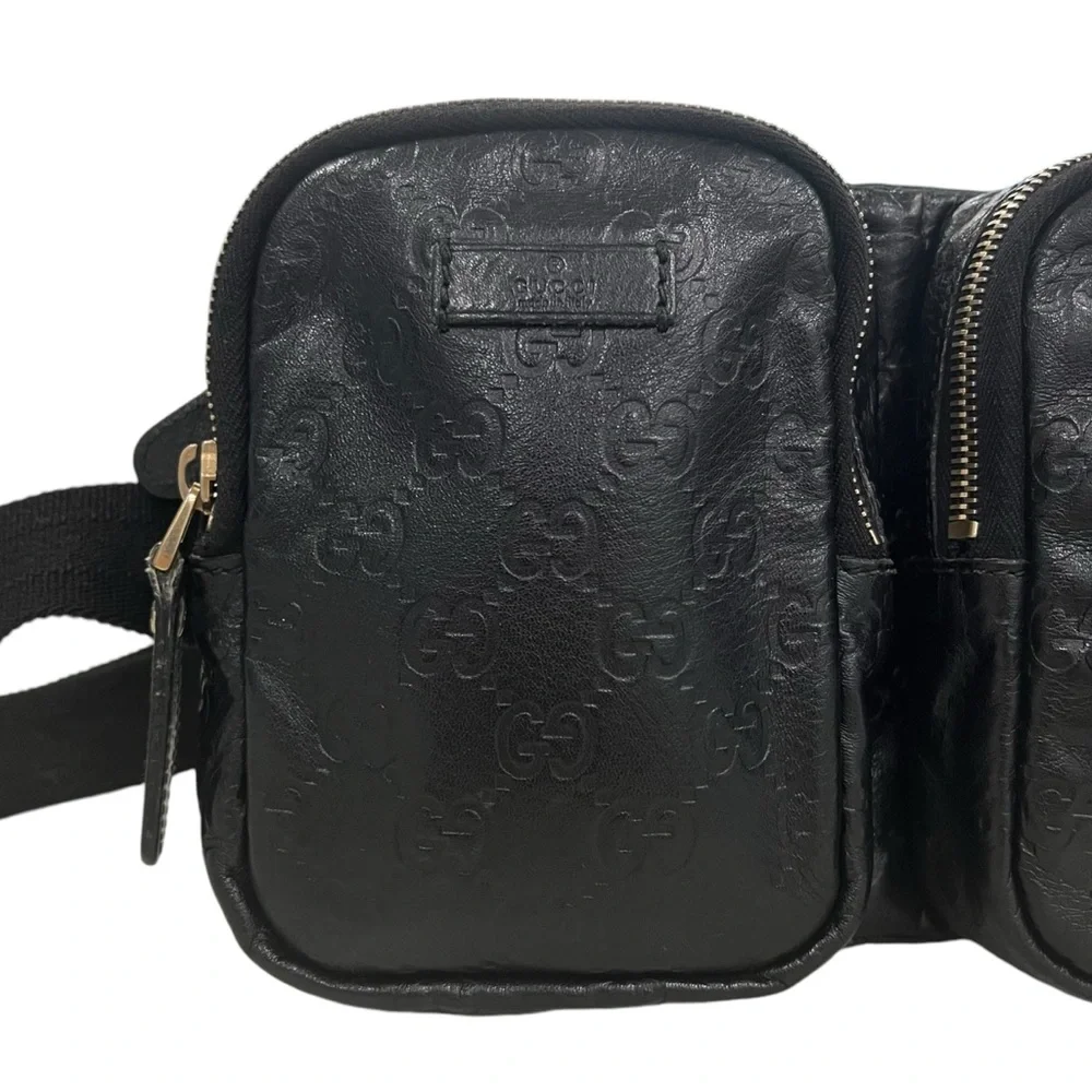 Gucci Monogram Leather Crossbody Belt Bag - Picture 2 of 9